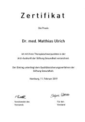 Zertifikat Arzt Auskunft